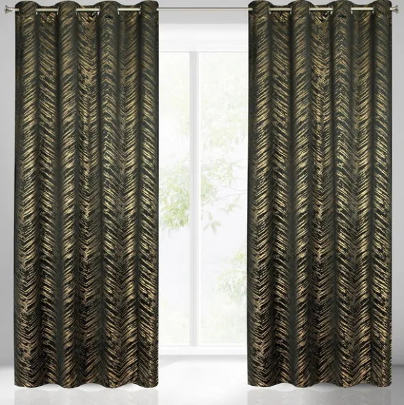 Zasłona 140 x 250 Dekoracyjna Velvet Sara Cza+Zło