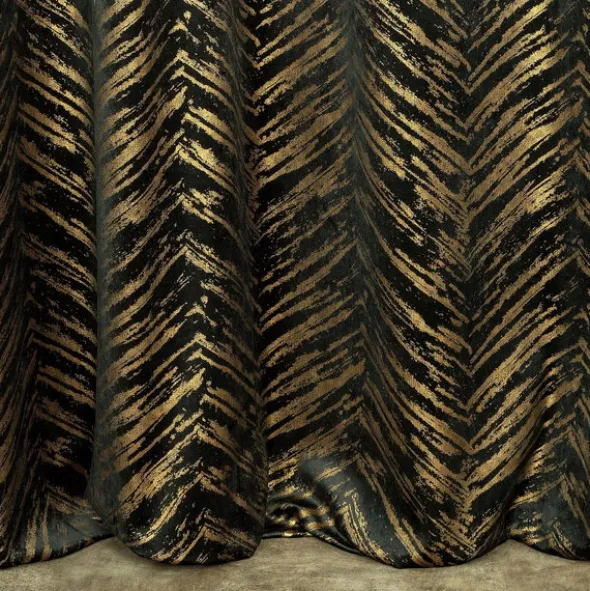 Zasłona 140 x 250 Dekoracyjna Velvet Sara Cza+Zło