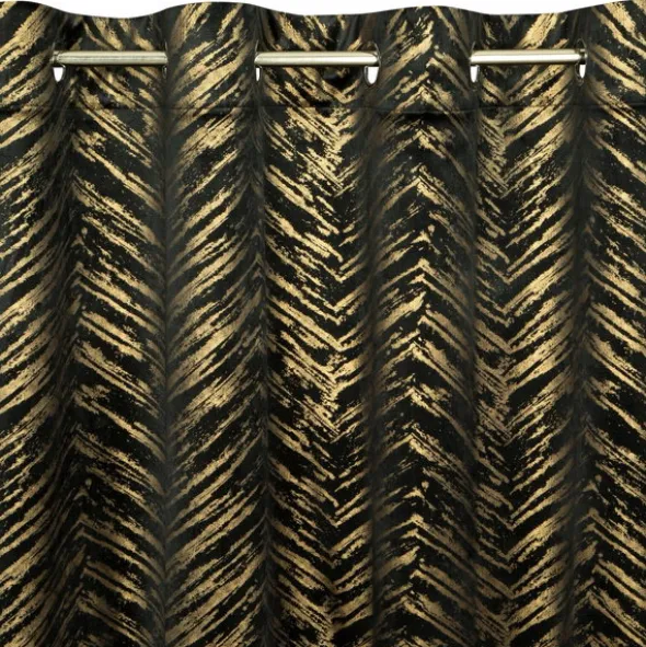 Zasłona 140 x 250 Dekoracyjna Velvet Sara Cza+Zło