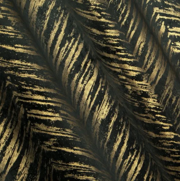 Zasłona 140 x 250 Dekoracyjna Velvet Sara Cza+Zło