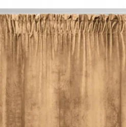 Zasłona 140 x 270 Dekoracyjna Velvet Soft Musztard