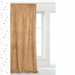 Zasłona 140 x 270 Dekoracyjna Velvet Soft Musztard