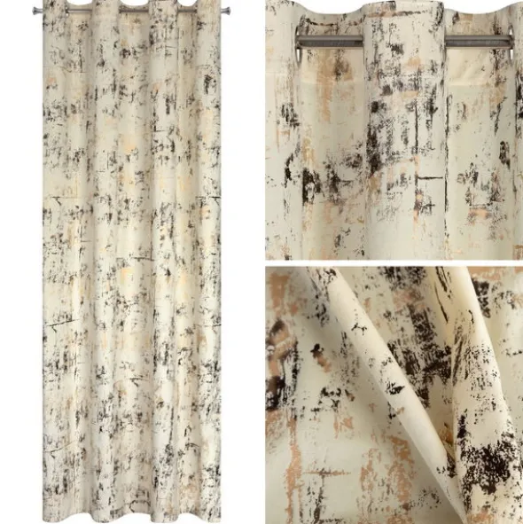 Zasłona 140 x 250 Dekoracyjna Velvet Tonia Krem