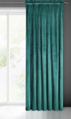 Zasłona 140 x 270 Dekoracyjna Welwet Melanie C. Turkus