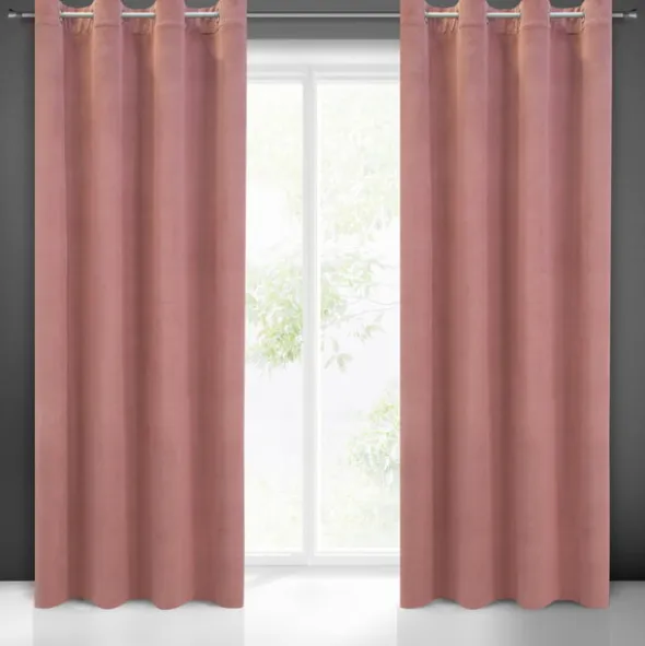 Zasłona 140 x 250 Dekoracyjna Welwet Milo C. Róż