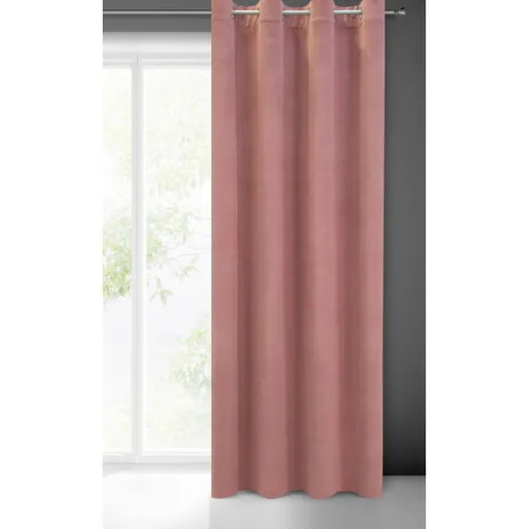 Zasłona 140 x 250 Dekoracyjna Welwet Milo C. Róż