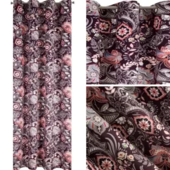 Zasłona 140 x 250 Dekoracyjna Welwet Mirei Bordo