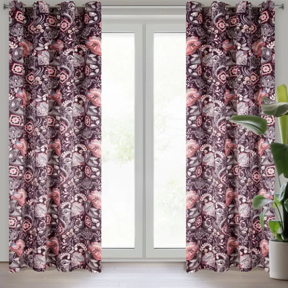 Zasłona 140 x 250 Dekoracyjna Welwet Mirei Bordo