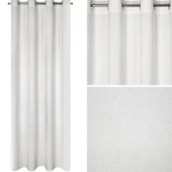 Zasłona 140 x 250 Dekoracyjna Welwet Milo Biały