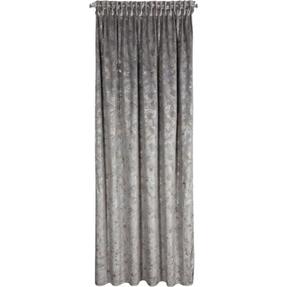 Zasłona 135 x 270 Dekoracyjna Welwet Tulia Stal