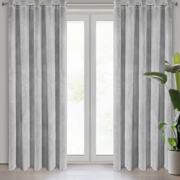 Zasłona 140 x 250 Gotowa Dekoracyjna Villa1 Stal