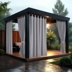 Zasłona 155 x 220 Ogrodowa Wodoodporna Rune B04