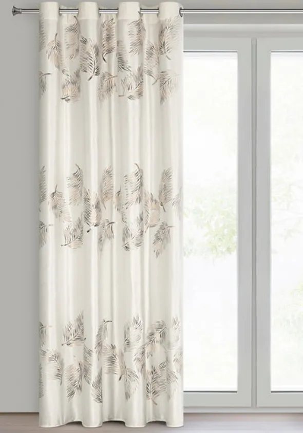 Zasłona 140 x 250 Welwet Przelotki Idalia Krem