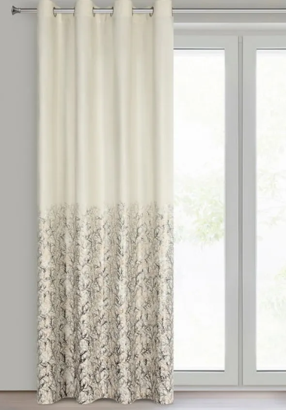 Zasłona 140 x 250 Welwet Przelotki Tori Krem